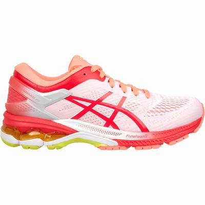 Asics Gel-Kayano 26 Kai - Naisten Juoksukengät - Valkoinen/Pinkki